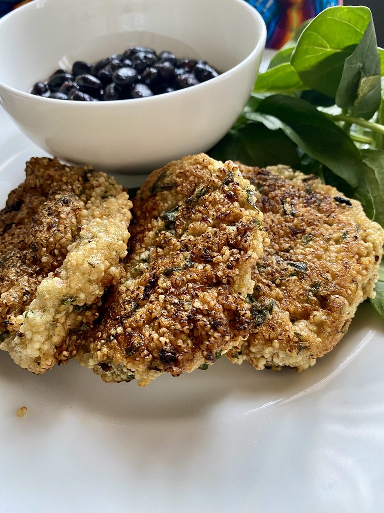 Amaranth Cakes Plated