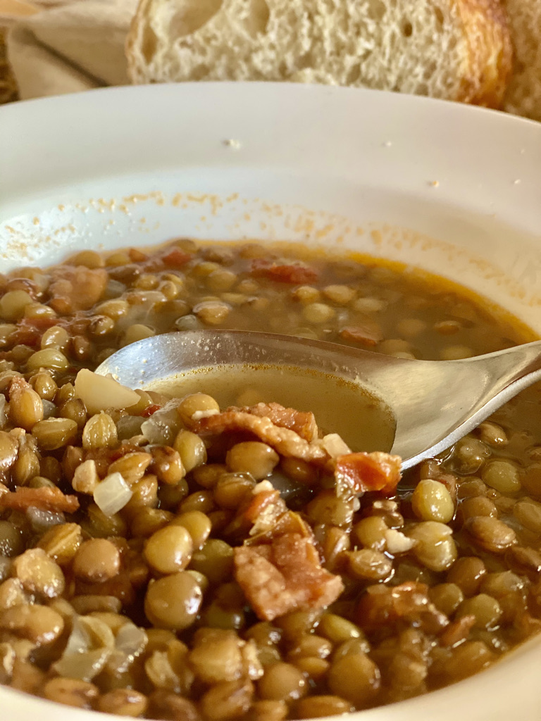 Mexican Lentil Soup Up Close