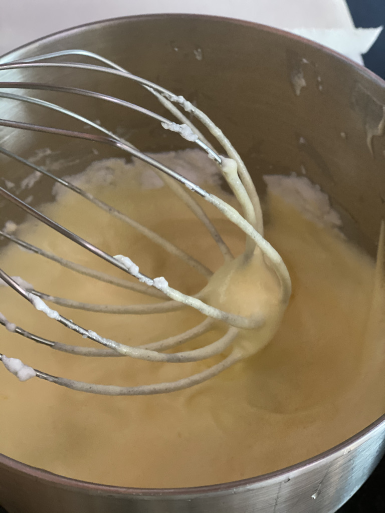 Egg whites and yolks blended