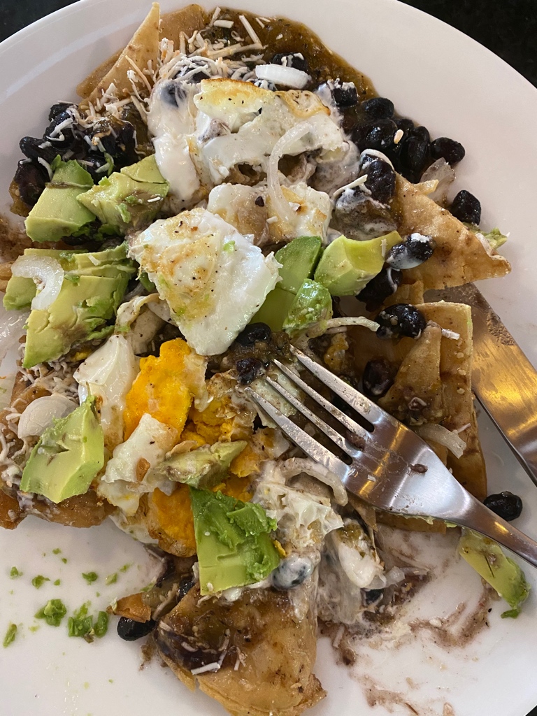 Messy plate chilaquiles