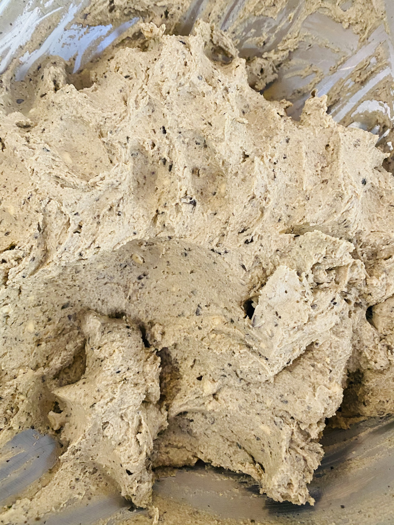 Black bean masa mixture done