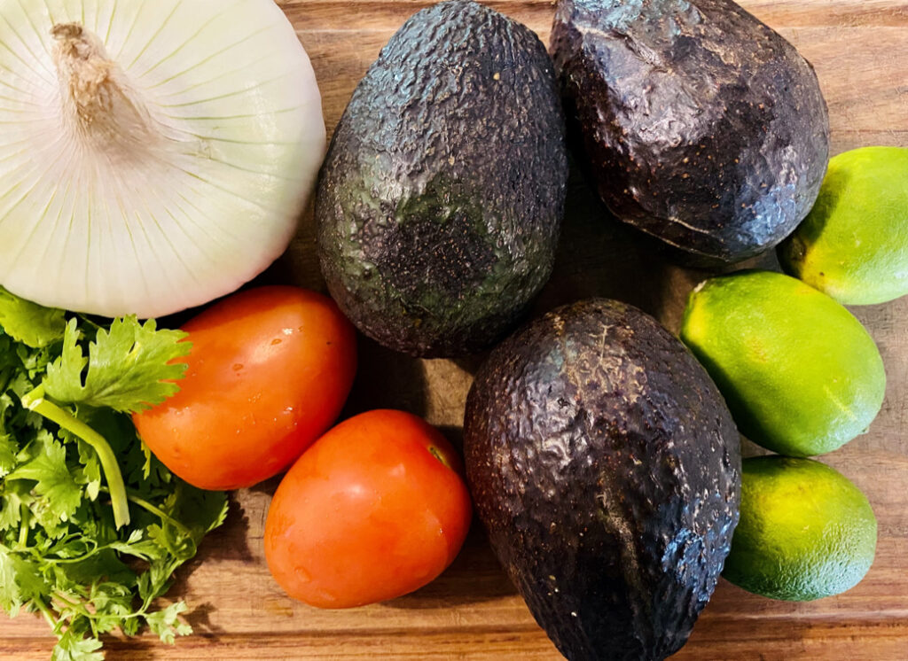 Guacamole ingredients whole