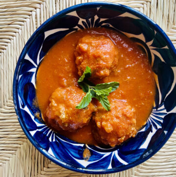 Mexican Meatballs with mint