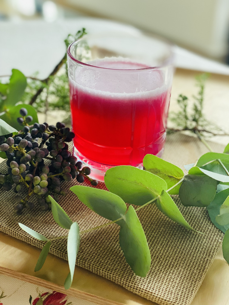 Red prickly pear fruit water