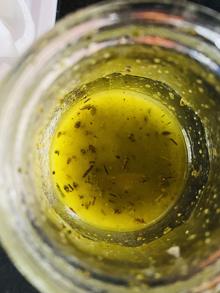 Oregano vinaigrette
