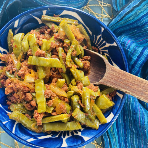 Cactus and chorizo