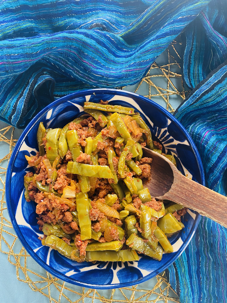 Cactus and chorizo