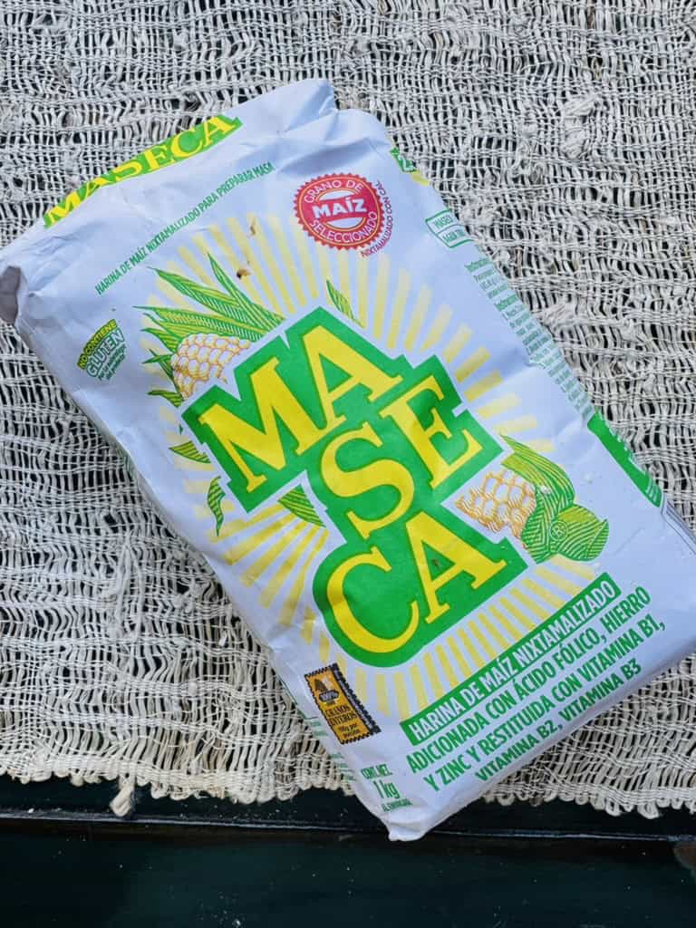 Bag of Maseca brand masa harina